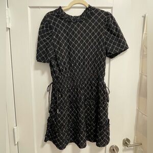 Tularose Black and White beaded Dress